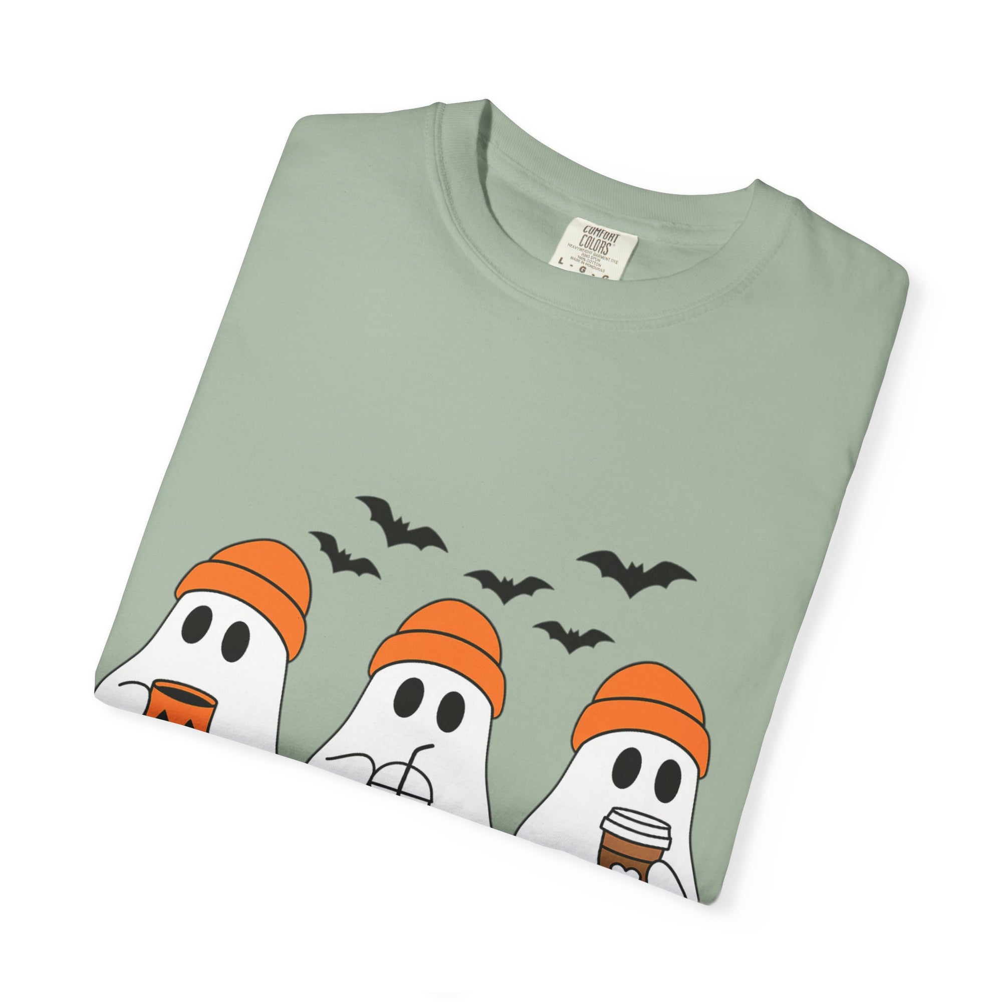 Ghostly Vibes Tee – Cute Unisex Halloween Graphic T-Shirt
