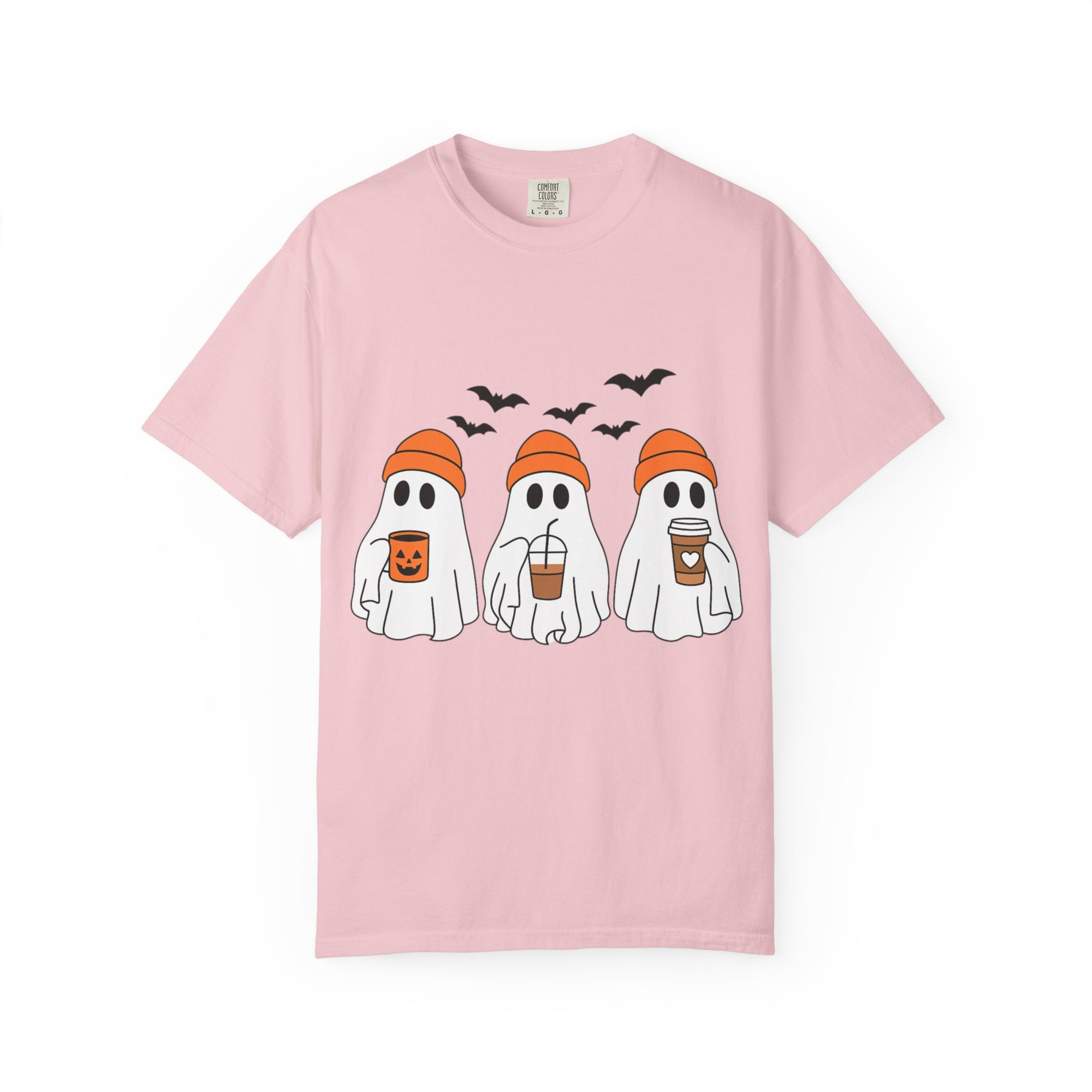 Ghostly Vibes Tee – Cute Unisex Halloween Graphic T-Shirt