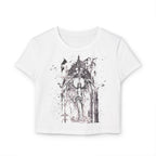 Gothic Angel Baby Tee – Bold Art Meets Everyday Chic
