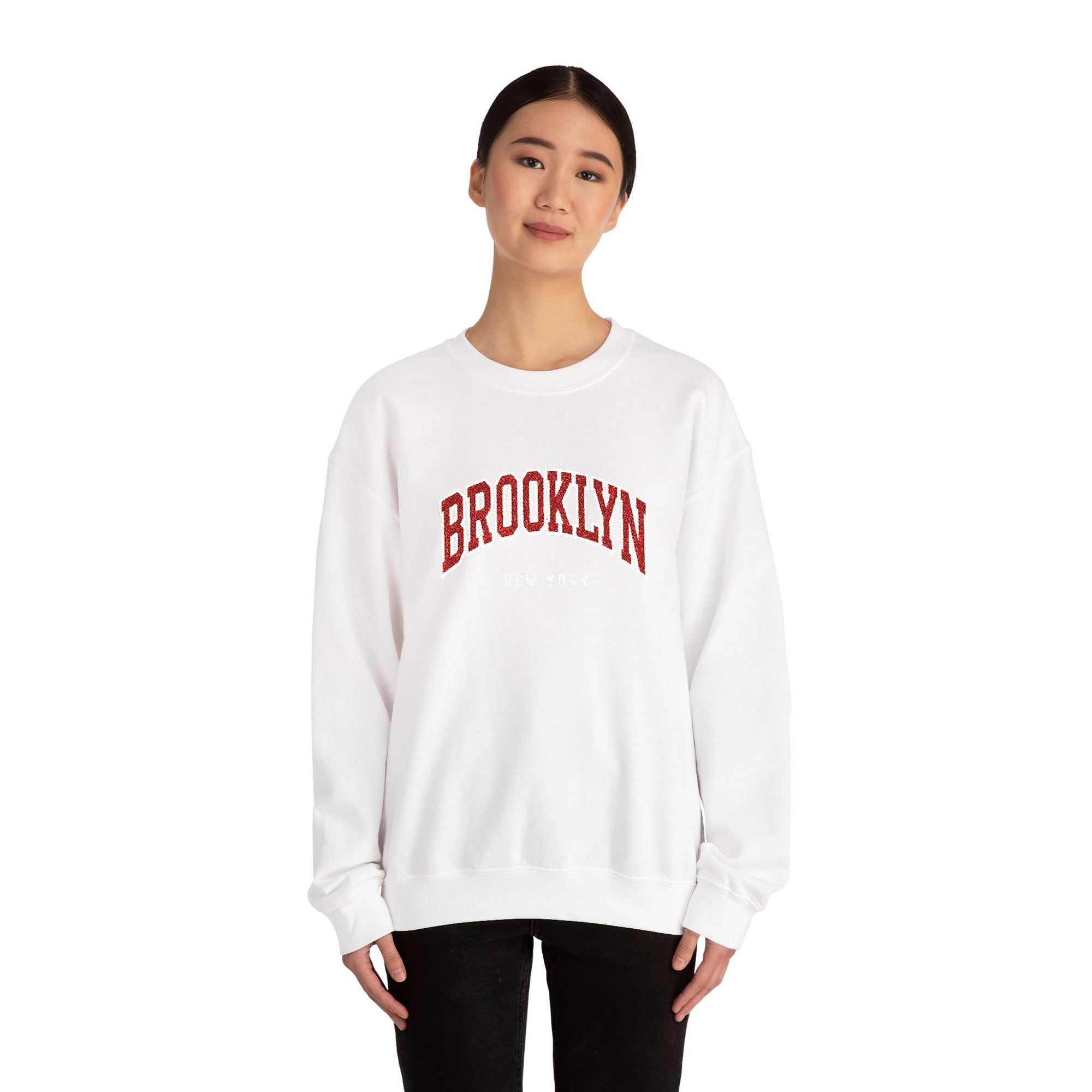 Brooklyn Embroidered Crewneck Sweatshirt | Cozy, Classic, and Always Cool