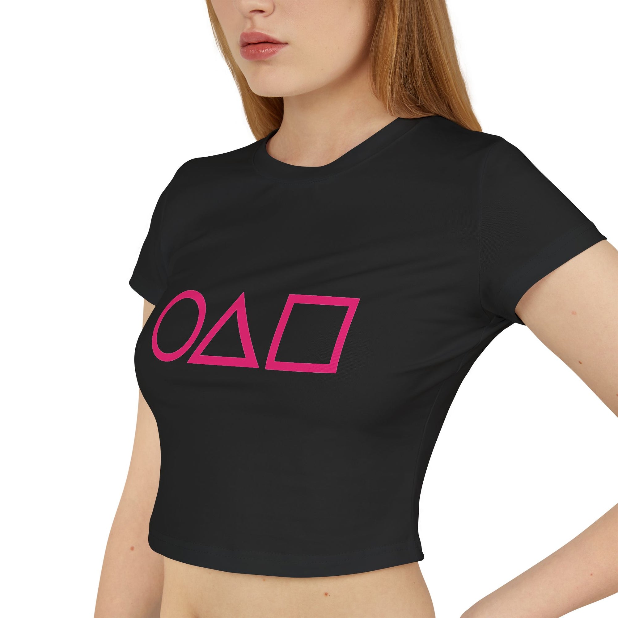 Squid Game Crop Baby Tee – Symbol Edition