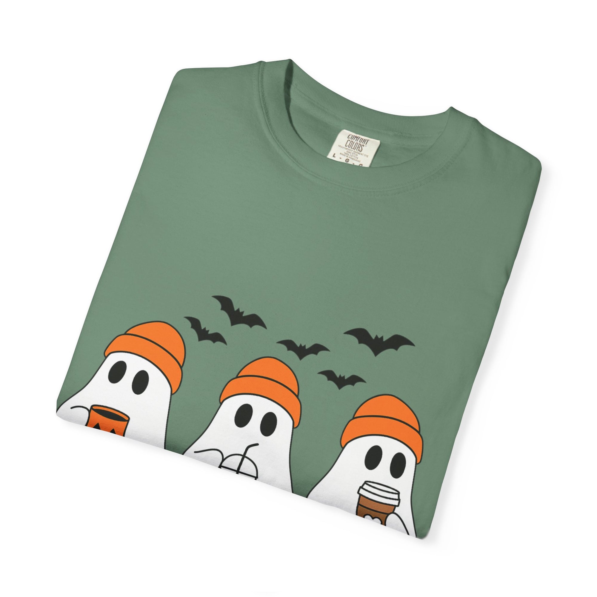 Ghostly Vibes Tee – Cute Unisex Halloween Graphic T-Shirt