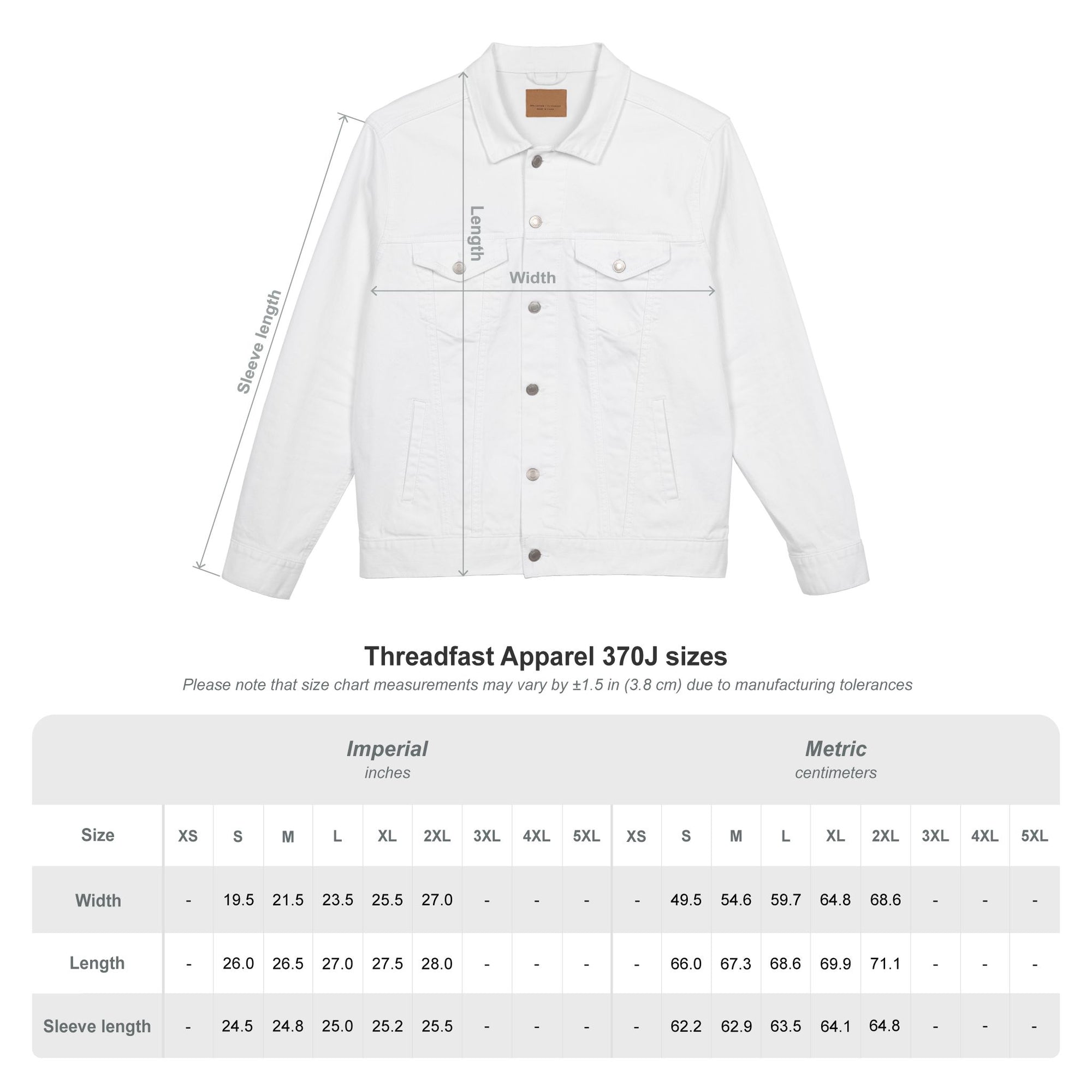 Brooklyn Denim Jacket (Embroidered)