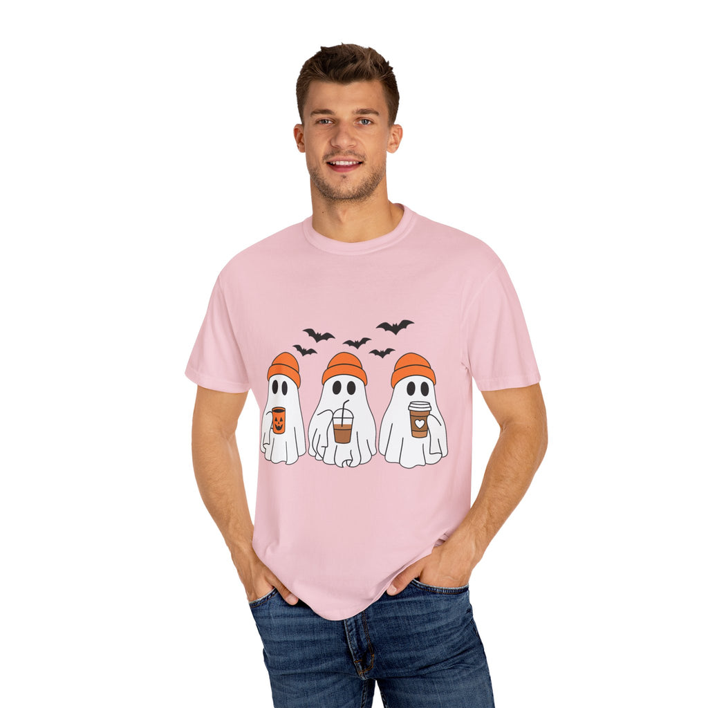Ghostly Vibes Tee – Cute Unisex Halloween Graphic T-Shirt