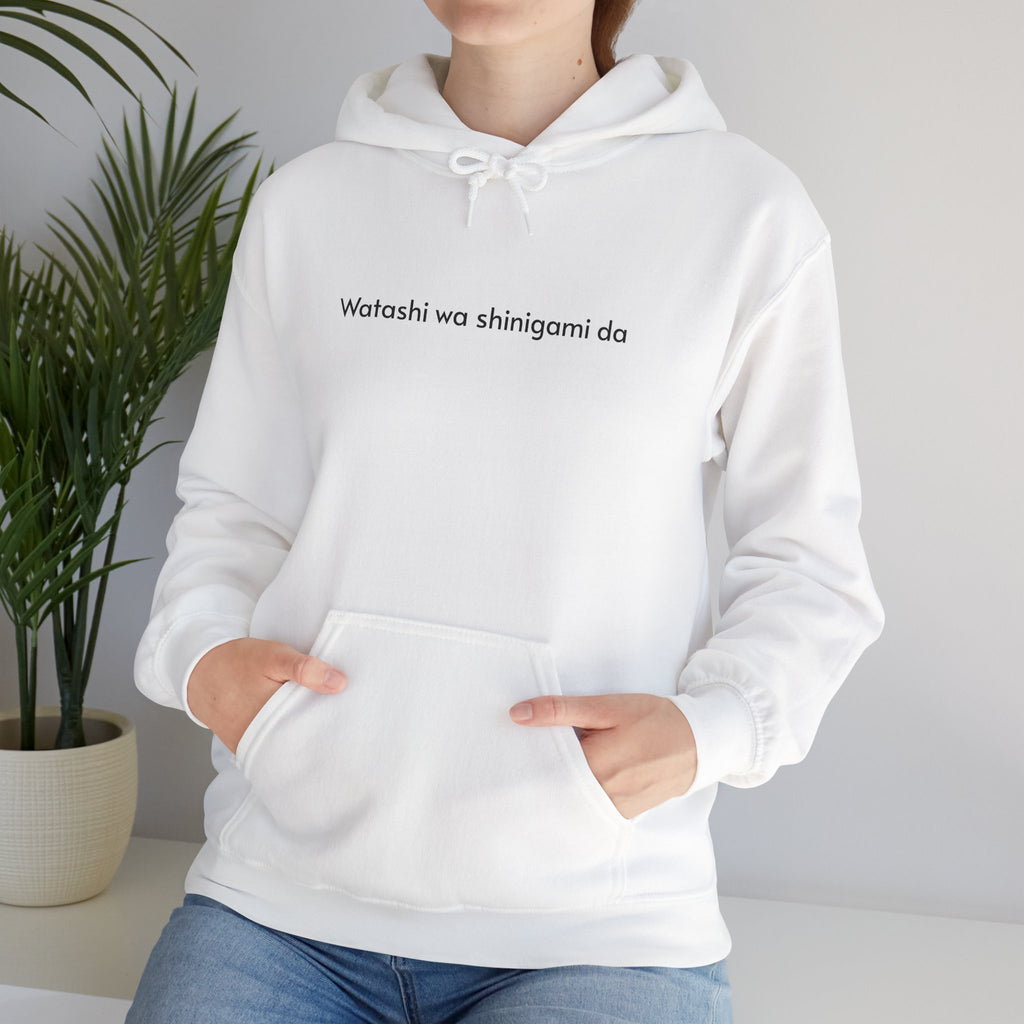 Shinigami Vibes Hoodie – Minimalist Anime Style
