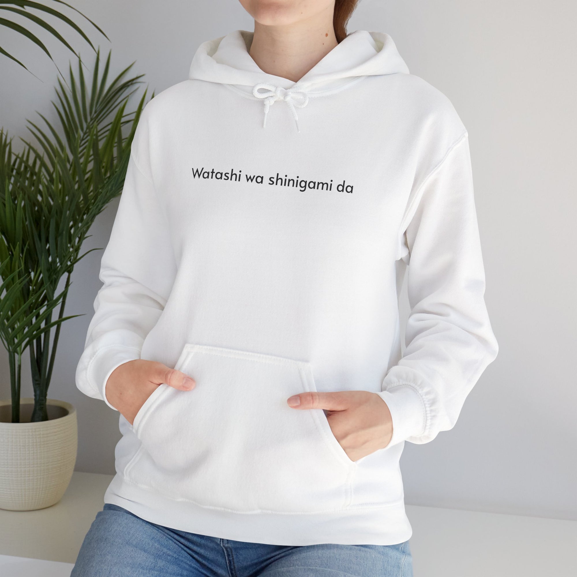 Shinigami Vibes Hoodie – Minimalist Anime Style