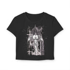 Gothic Angel Baby Tee – Bold Art Meets Everyday Chic