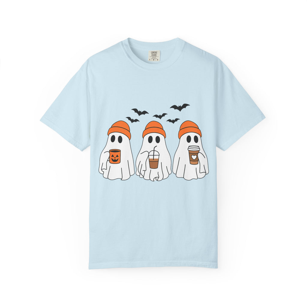 Ghostly Vibes Tee – Cute Unisex Halloween Graphic T-Shirt