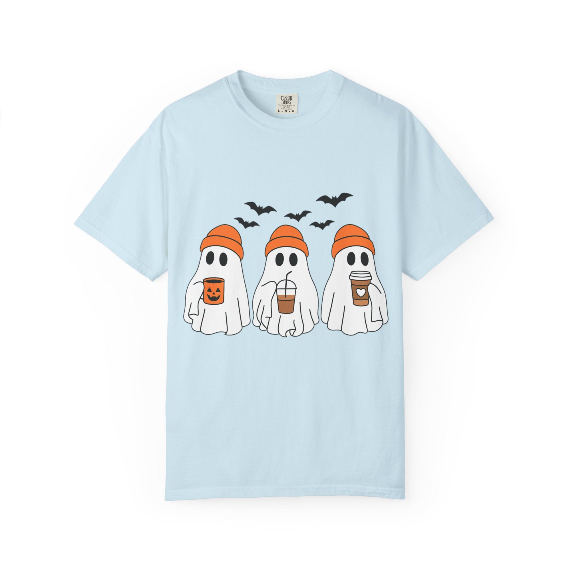 Ghostly Vibes Tee – Cute Unisex Halloween Graphic T-Shirt