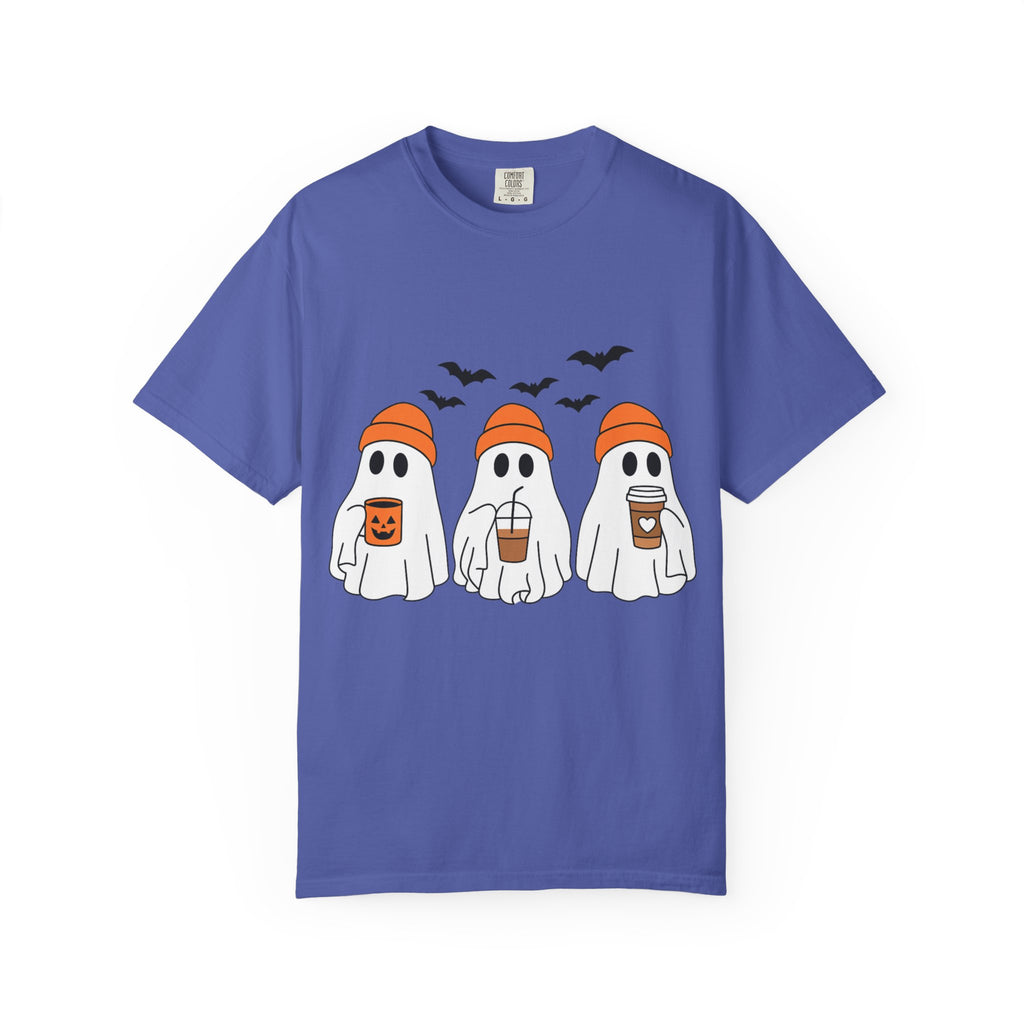 Ghostly Vibes Tee – Cute Unisex Halloween Graphic T-Shirt