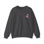 Coquette Era Crewneck Sweatshirt – Cute Cherry Print, Cozy Women's Sweater, Playful Casual Fashion