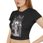 Gothic Angel Baby Tee – Bold Art Meets Everyday Chic