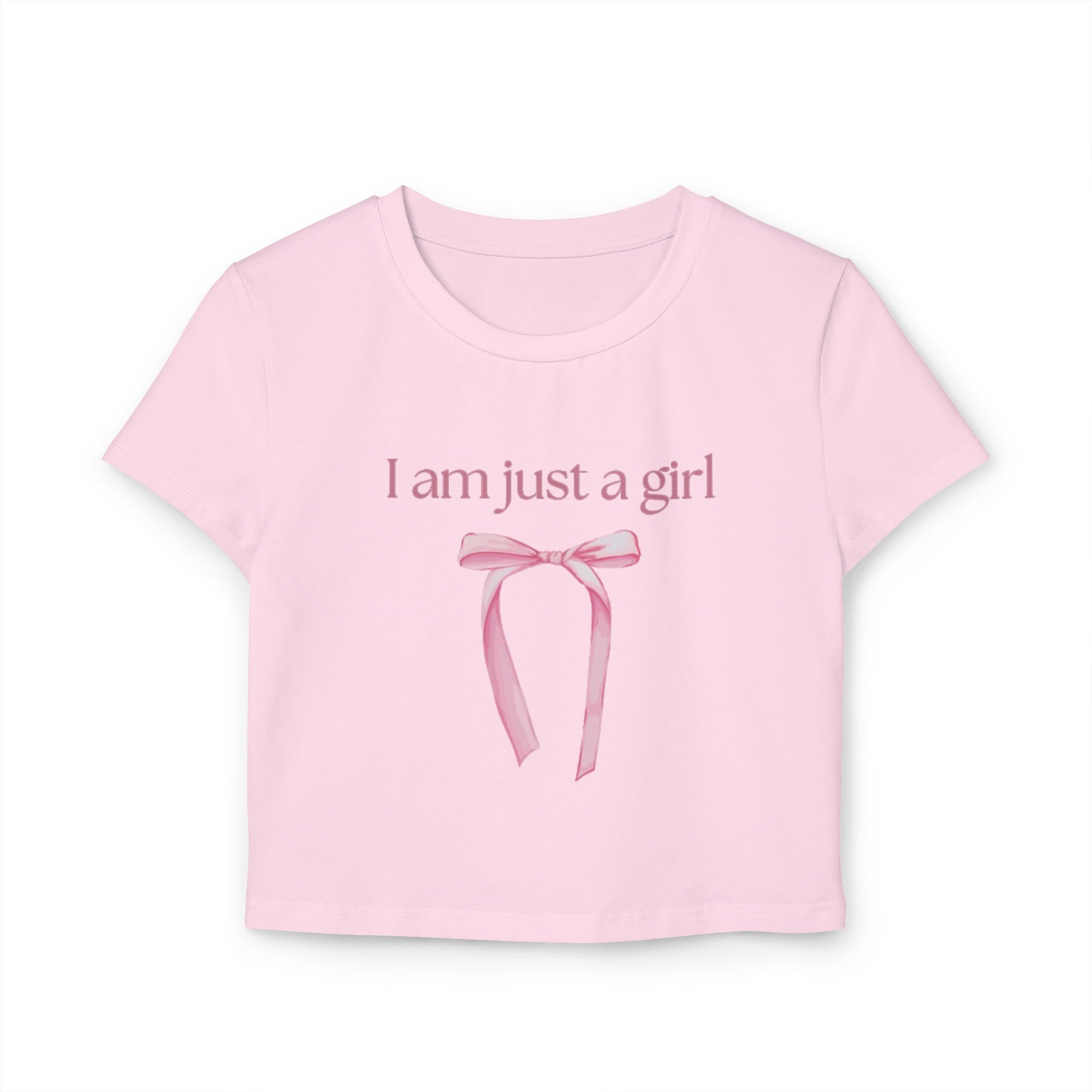 "I'm Literally Just a Girl" Baby Tee – Soft Cotton Y2K Aesthetic Top