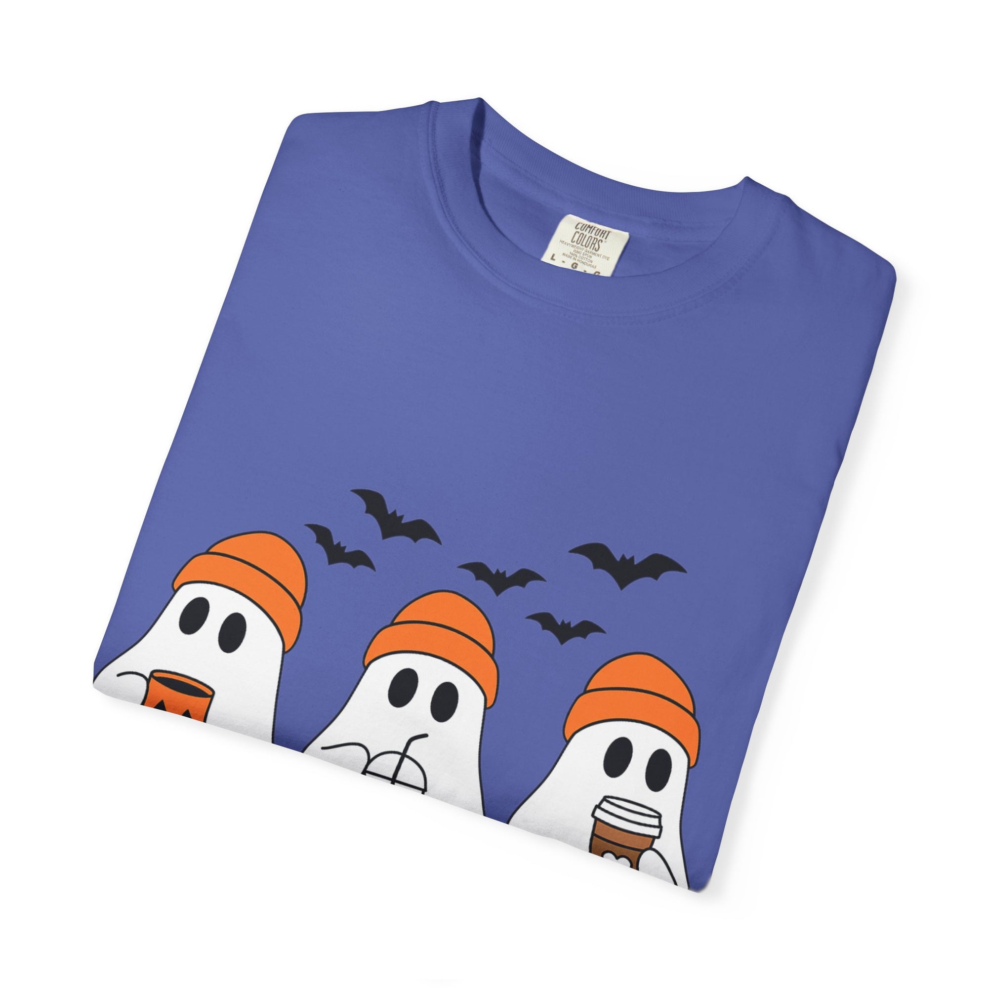 Ghostly Vibes Tee – Cute Unisex Halloween Graphic T-Shirt