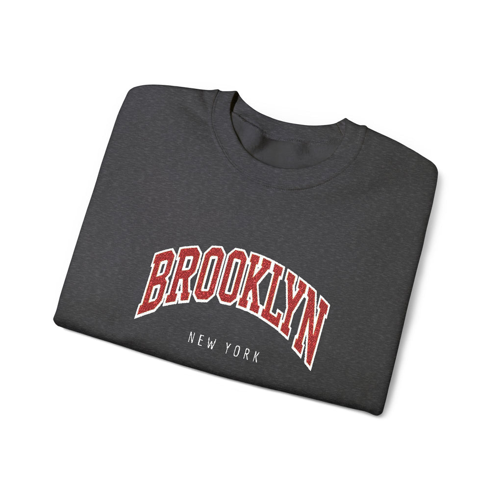 Brooklyn Embroidered Crewneck Sweatshirt | Cozy, Classic, and Always Cool