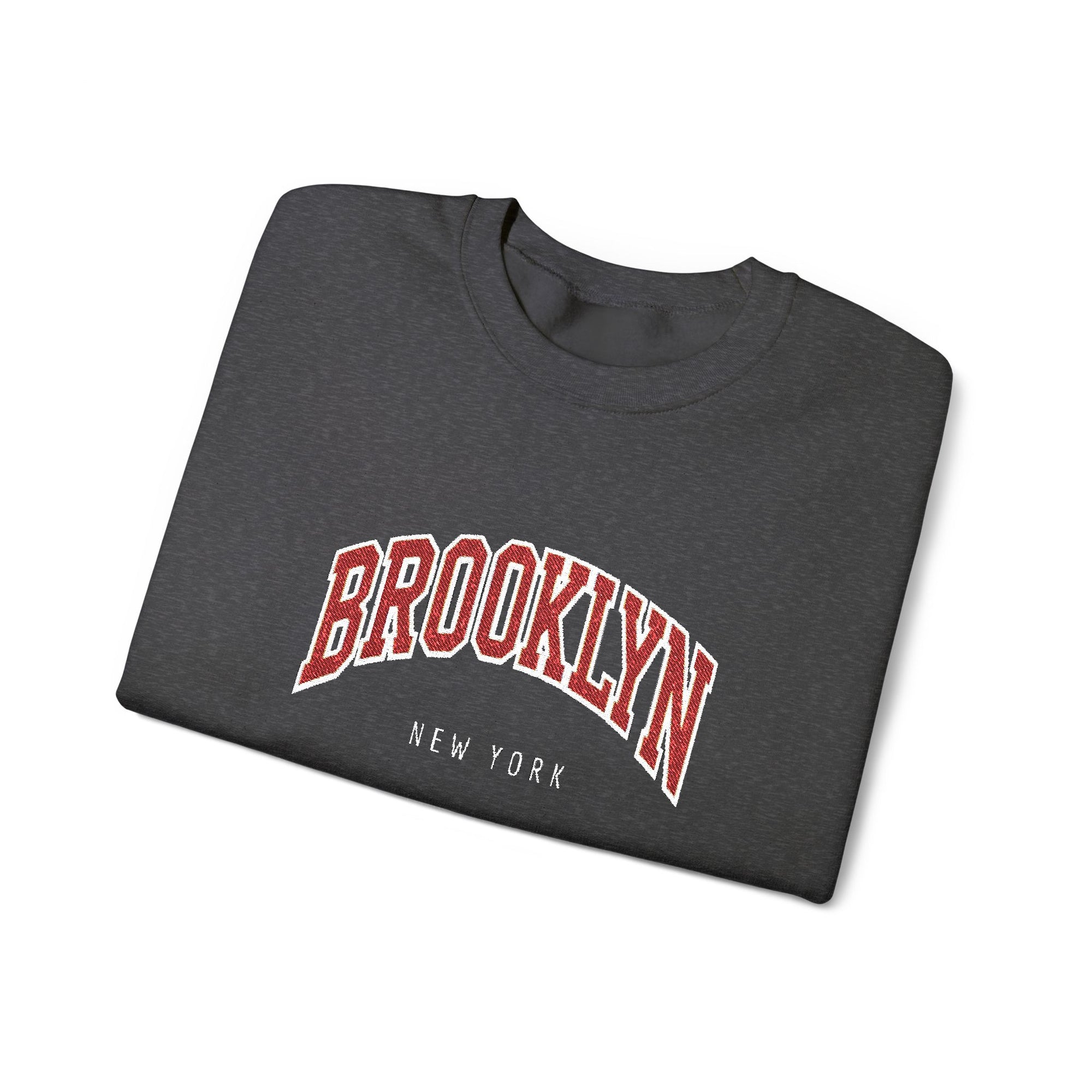Brooklyn Embroidered Crewneck Sweatshirt | Cozy, Classic, and Always Cool