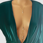 Multilayered Rhinestone Waist Body Chain Sparkling Statement Jewelry Piece