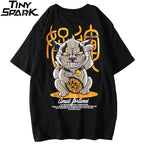 Evil Fortune Cat T-Shirt – Hip Hop Harajuku Streetwear Tee