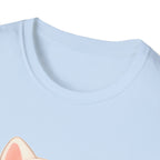 Cute Cat Meow T-Shirt – Unisex Softstyle Tee | Adorable Kitten Graphic for Kids & Adults | Perfect Gift for Cat Lovers