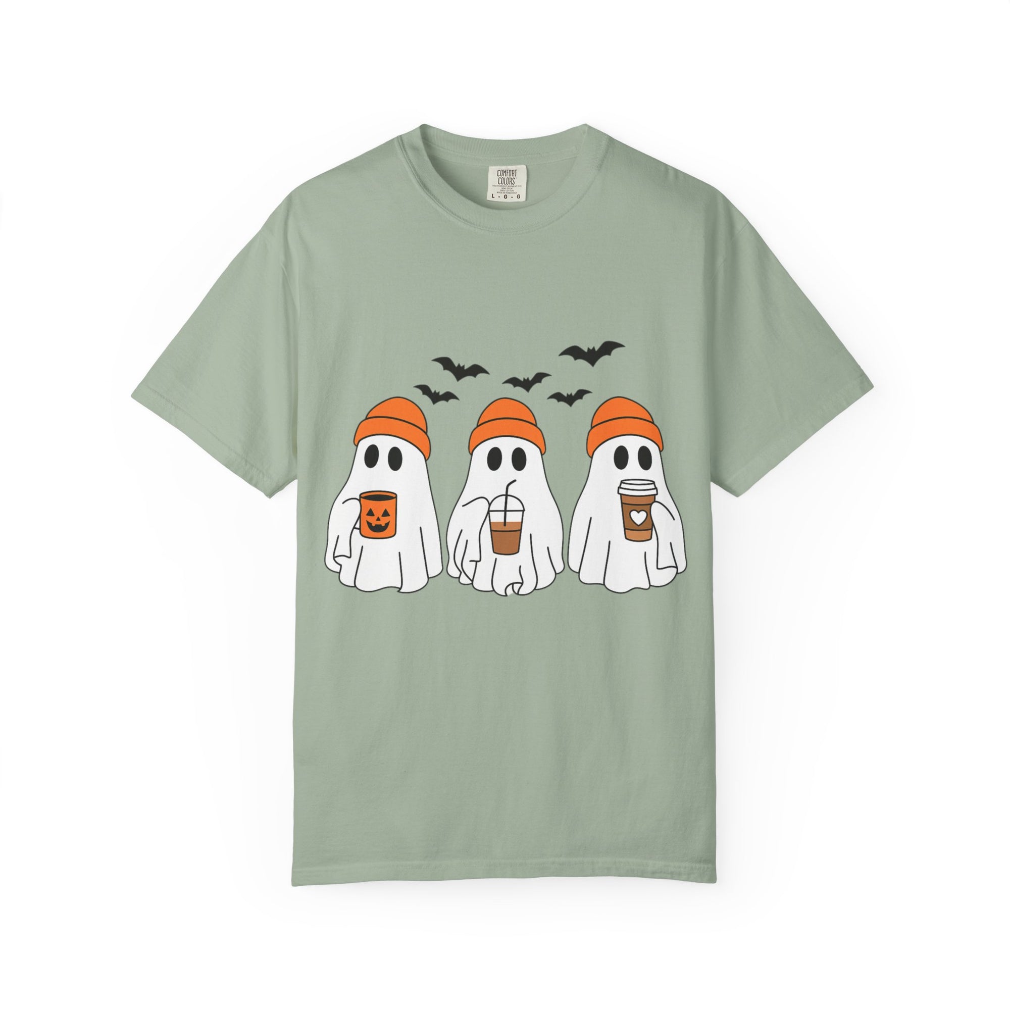 Ghostly Vibes Tee – Cute Unisex Halloween Graphic T-Shirt