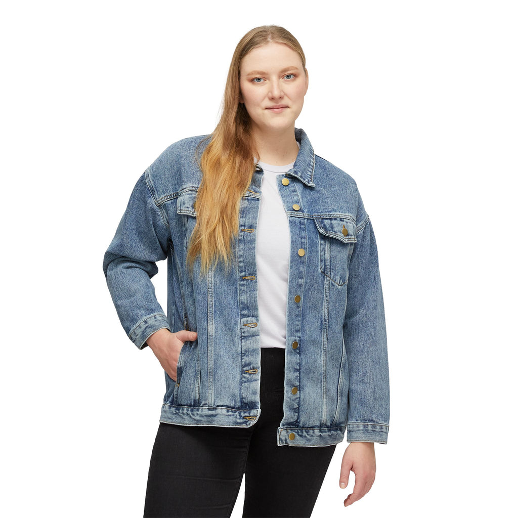 Mwaaah! Mindful Women’s Denim Jacket – Relaxed Fit, Stylish & Timeless
