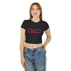 Squid Game Crop Baby Tee – Symbol Edition