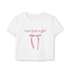 "I'm Literally Just a Girl" Baby Tee – Soft Cotton Y2K Aesthetic Top