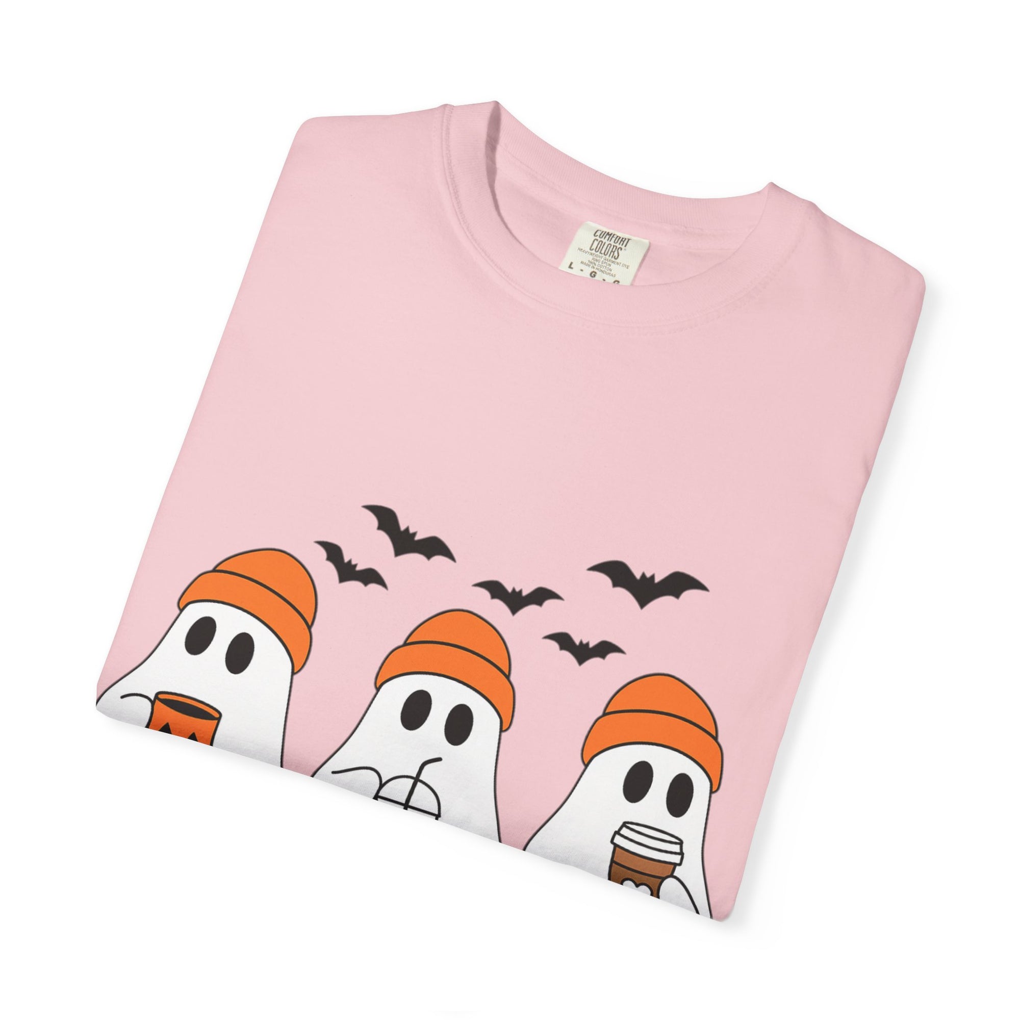 Ghostly Vibes Tee – Cute Unisex Halloween Graphic T-Shirt