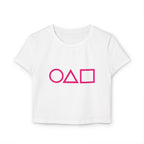 Squid Game Crop Baby Tee – Symbol Edition