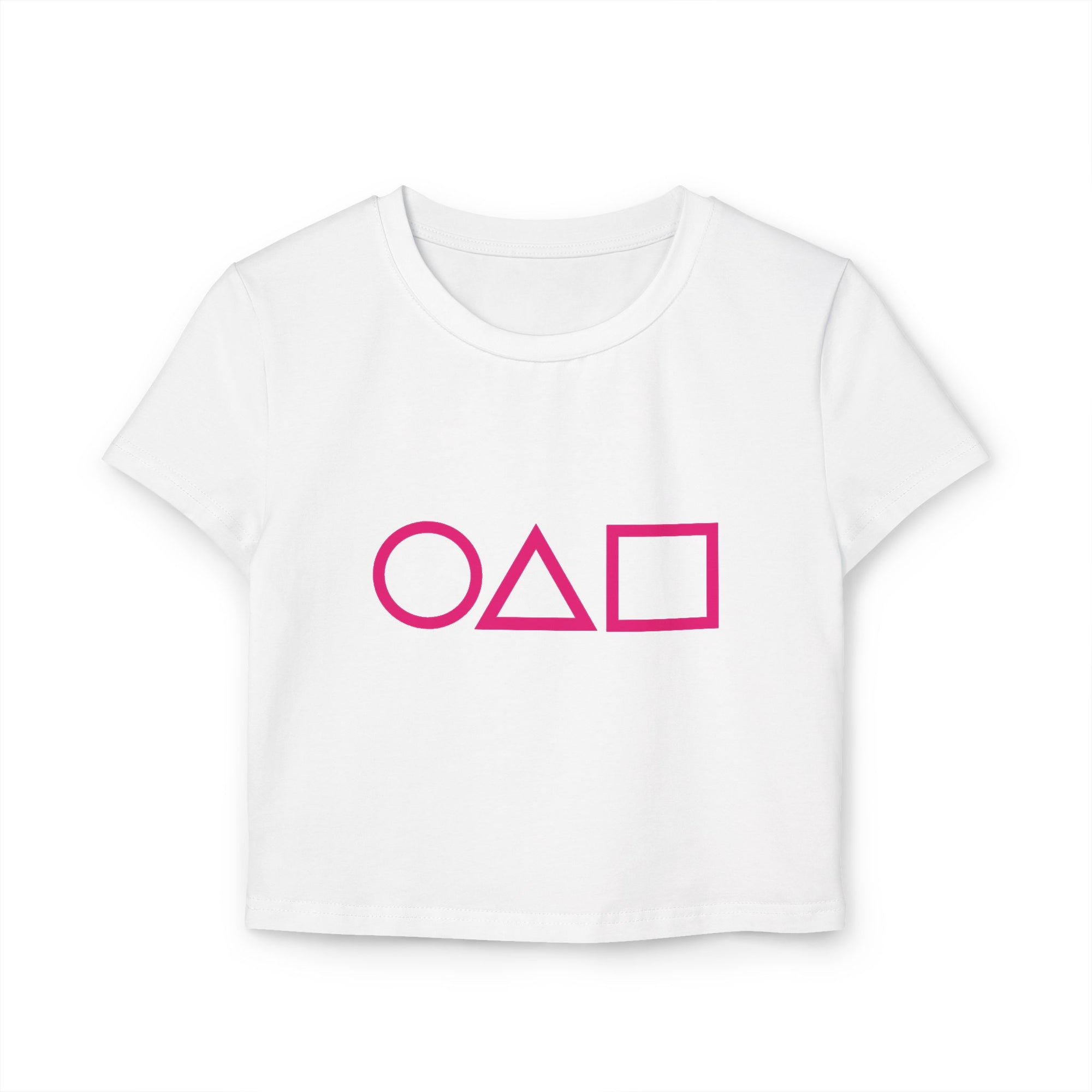 Squid Game Crop Baby Tee – Symbol Edition