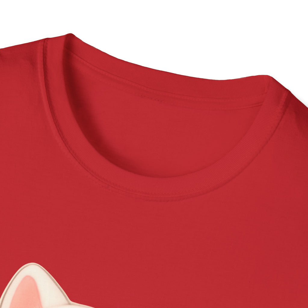 Cute Cat Meow T-Shirt – Unisex Softstyle Tee | Adorable Kitten Graphic for Kids & Adults | Perfect Gift for Cat Lovers