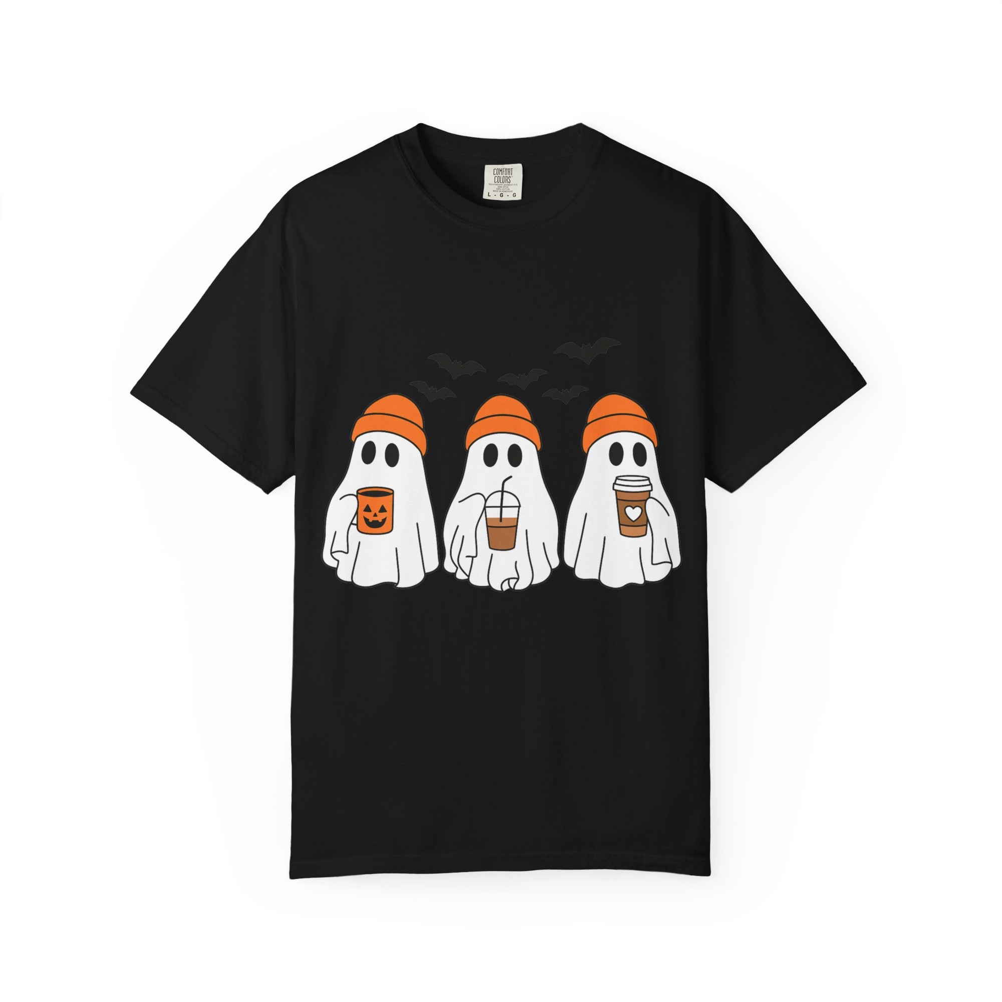 Ghostly Vibes Tee – Cute Unisex Halloween Graphic T-Shirt