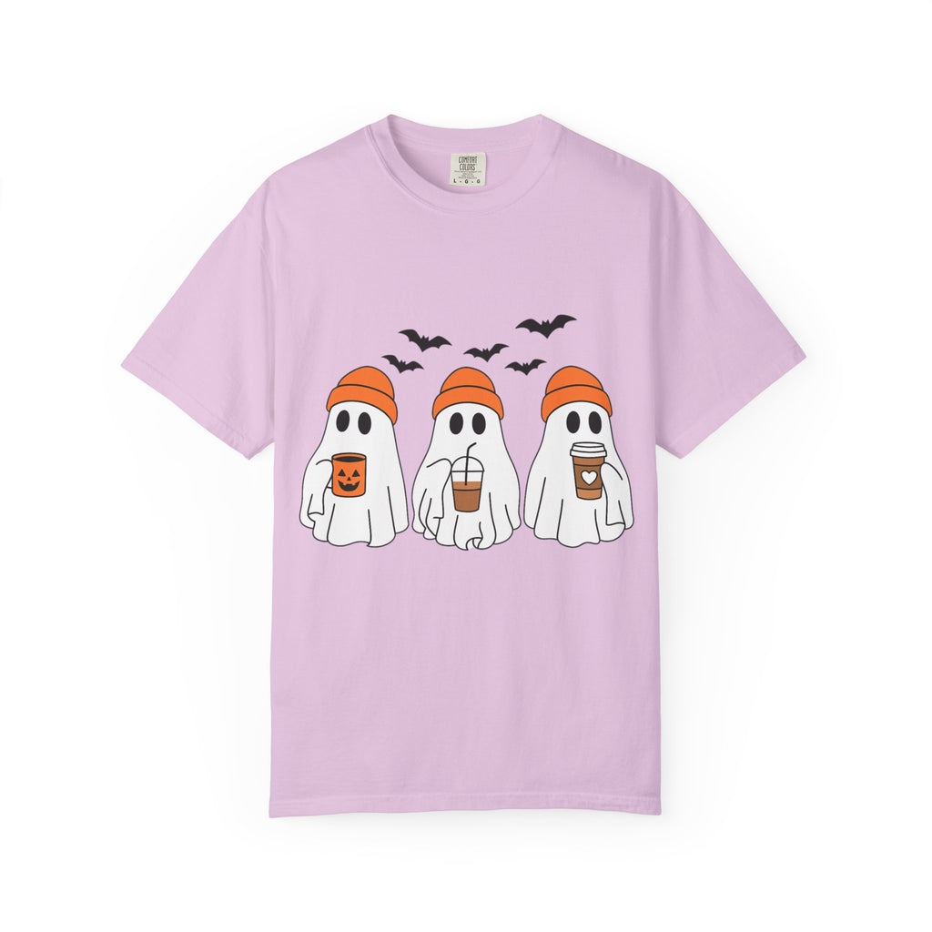 Ghostly Vibes Tee – Cute Unisex Halloween Graphic T-Shirt