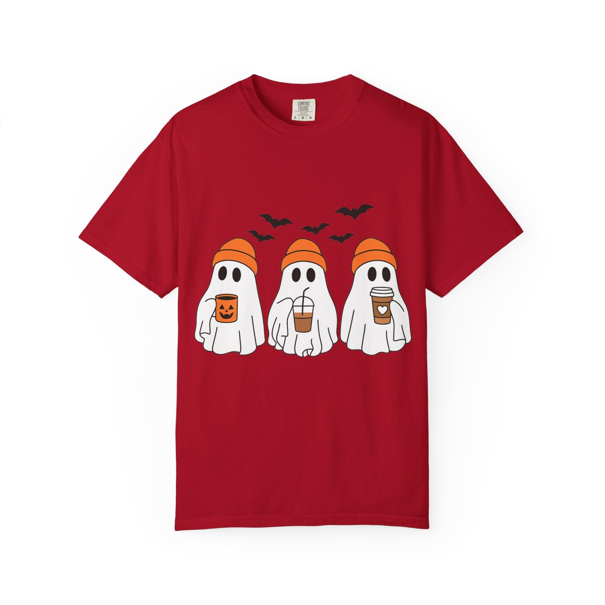 Ghostly Vibes Tee – Cute Unisex Halloween Graphic T-Shirt