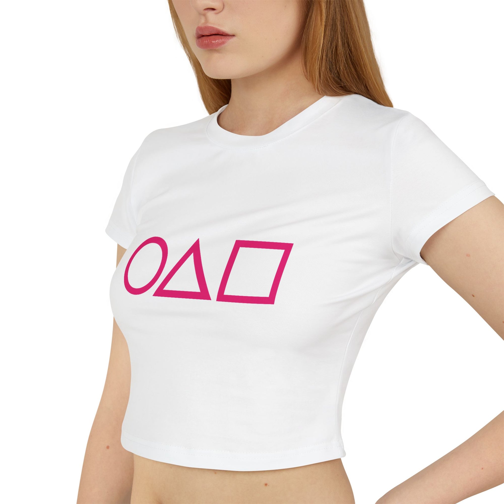 Squid Game Crop Baby Tee – Symbol Edition