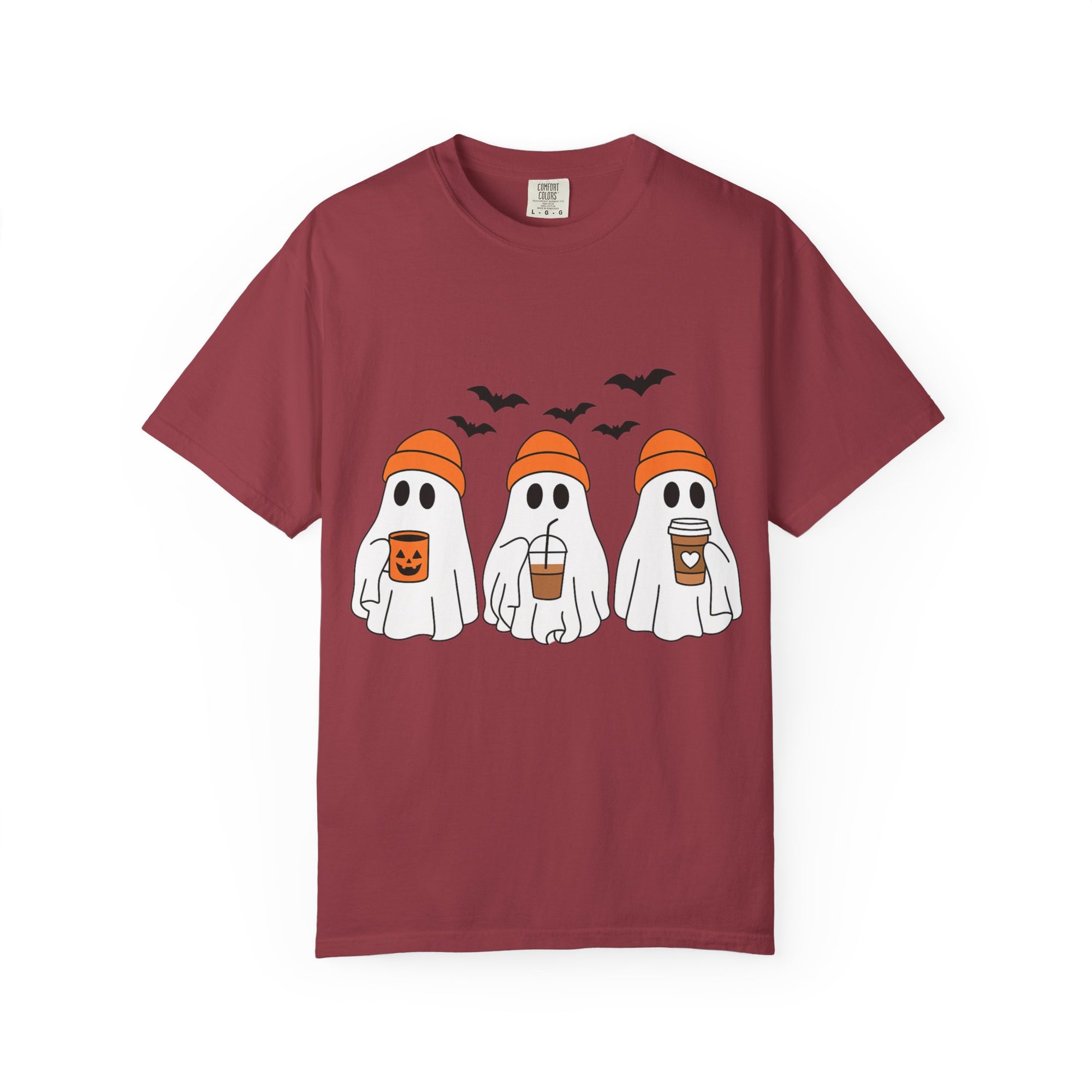 Ghostly Vibes Tee – Cute Unisex Halloween Graphic T-Shirt