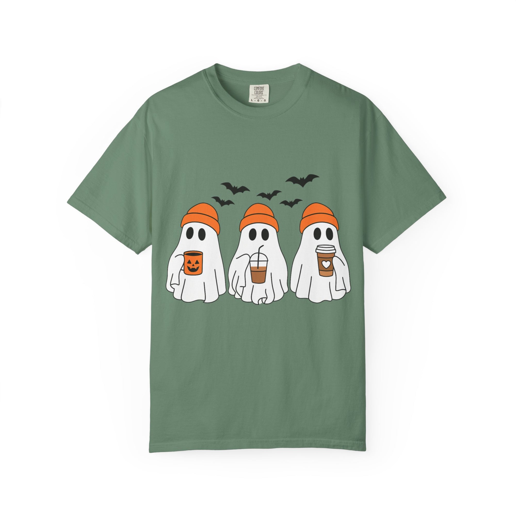 Ghostly Vibes Tee – Cute Unisex Halloween Graphic T-Shirt