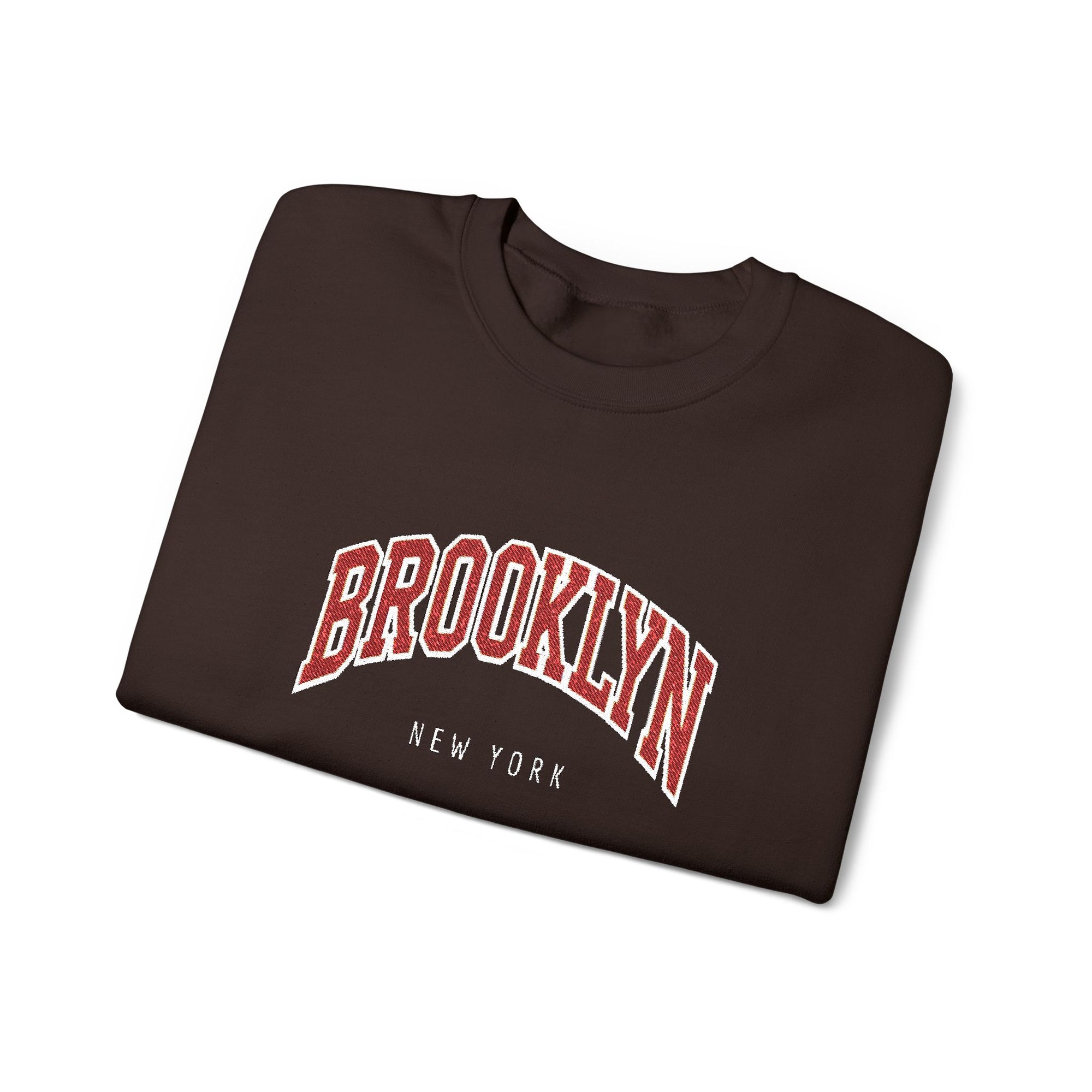 Brooklyn Embroidered Crewneck Sweatshirt | Cozy, Classic, and Always Cool