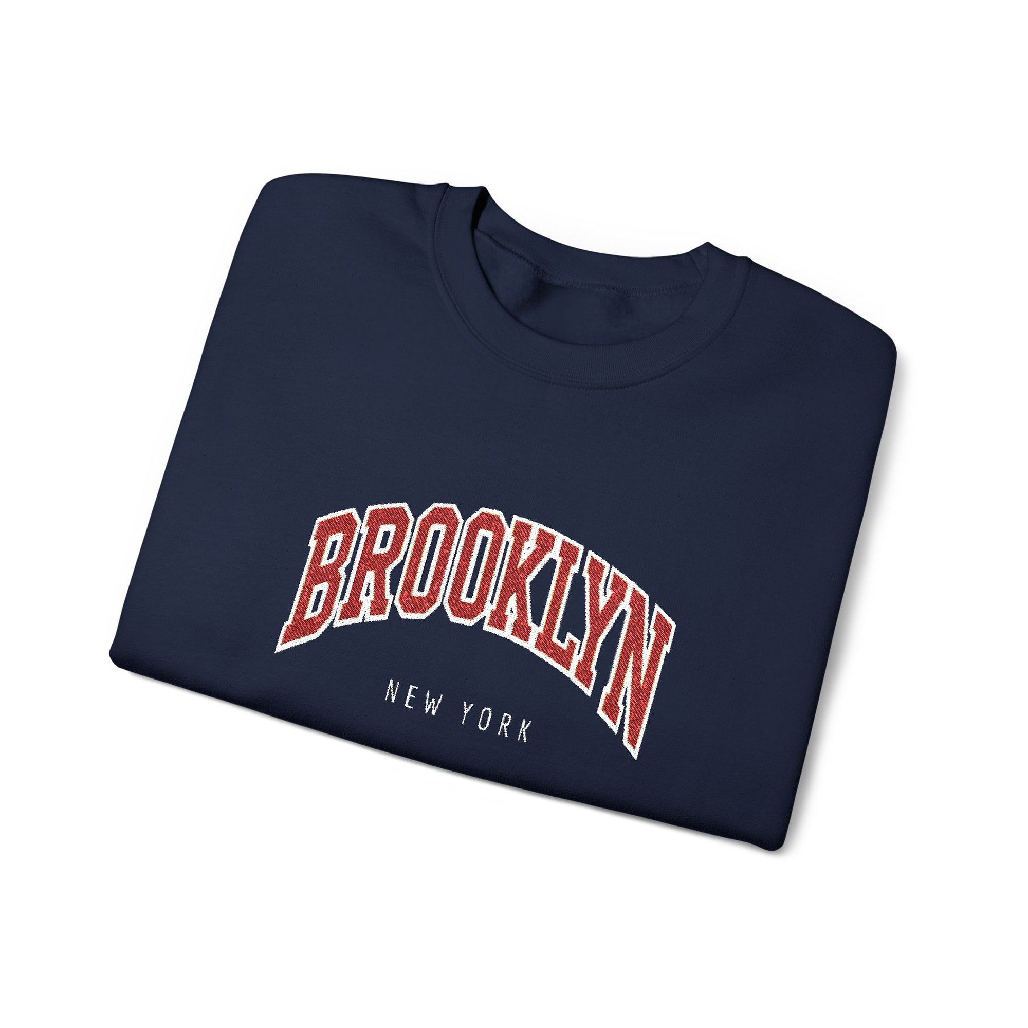 Brooklyn Embroidered Crewneck Sweatshirt | Cozy, Classic, and Always Cool
