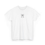 Minimalist Bow Graphic Tee – Cute Unisex T-Shirt, 100% Cotton Casual Wear (embroidered)
