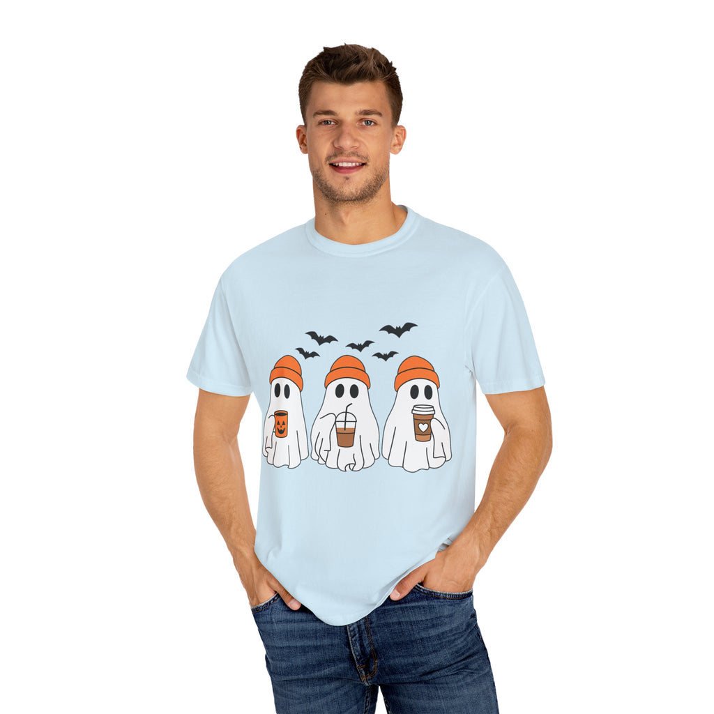 Ghostly Vibes Tee – Cute Unisex Halloween Graphic T-Shirt