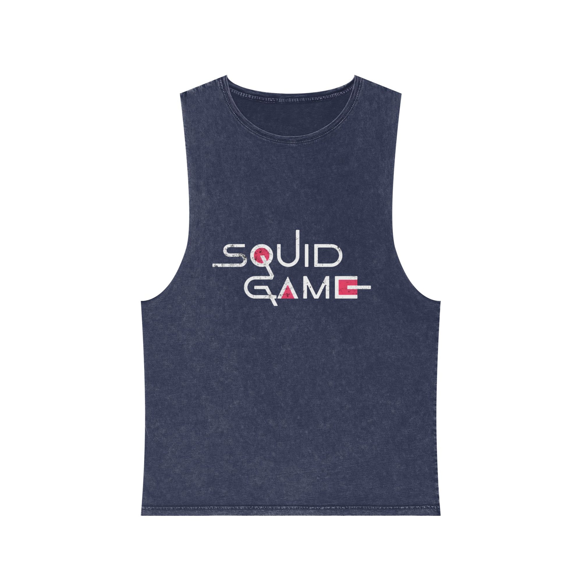Squid Game Inspired Unisex Stonewash Tank Top | Streetwear Sleeveless Tee
