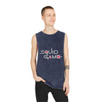 Squid Game Inspired Unisex Stonewash Tank Top | Streetwear Sleeveless Tee