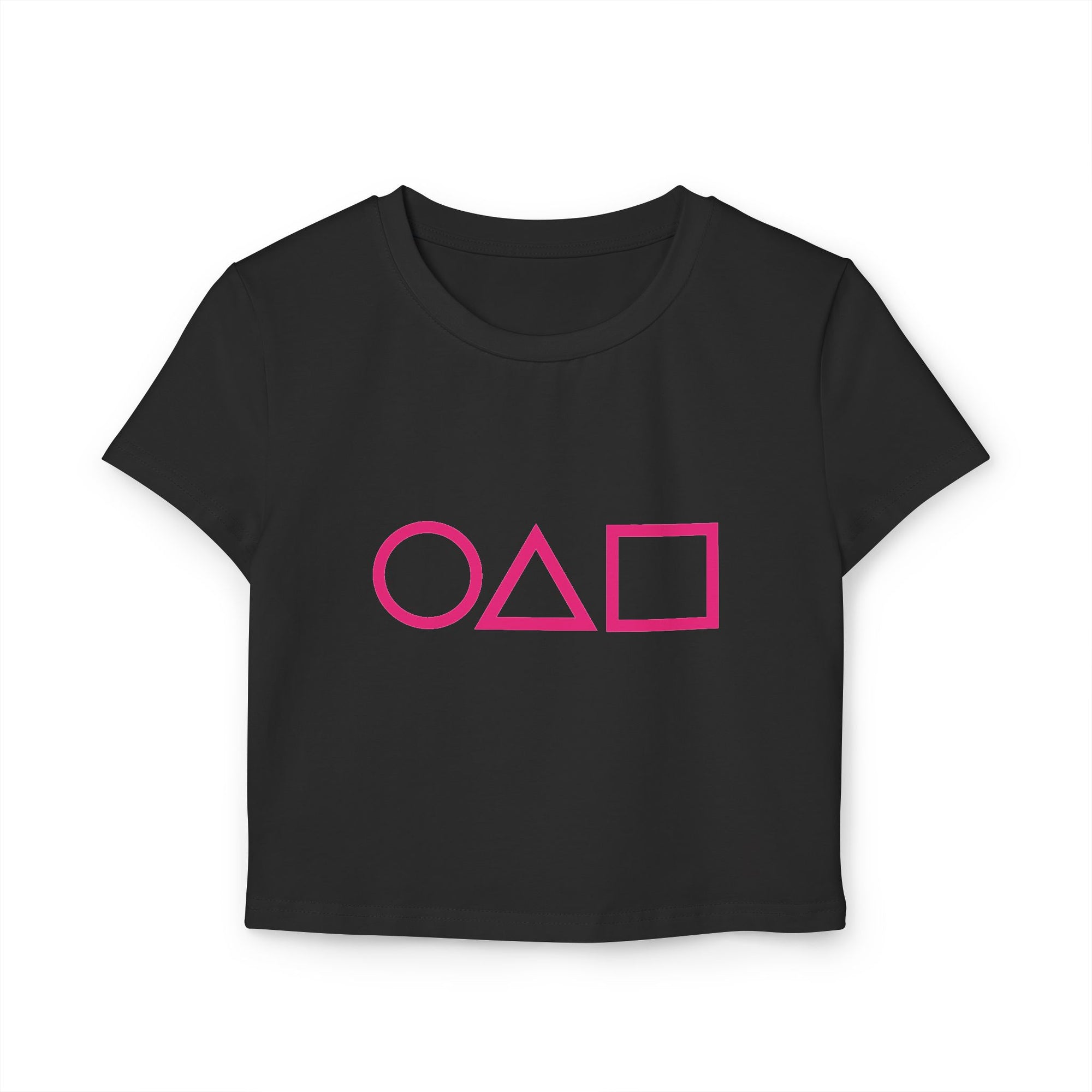 Squid Game Crop Baby Tee – Symbol Edition