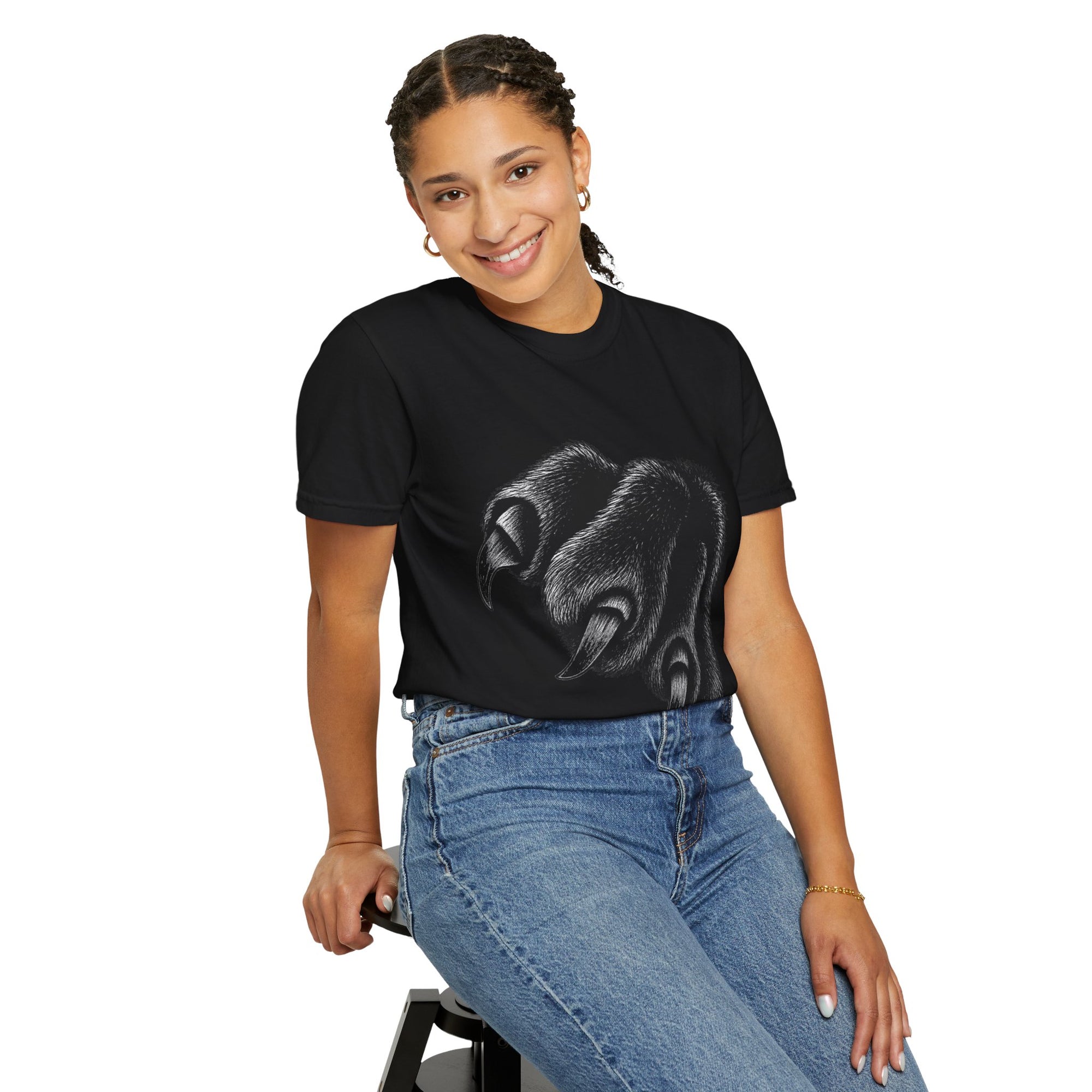 Fierce Paw Print T-Shirt – Unisex Halloween Graphic Tee