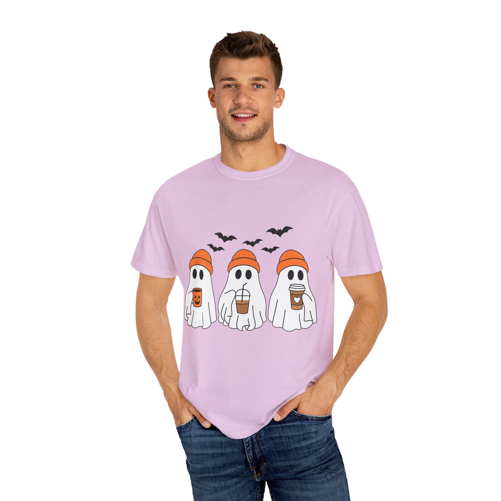 Ghostly Vibes Tee – Cute Unisex Halloween Graphic T-Shirt