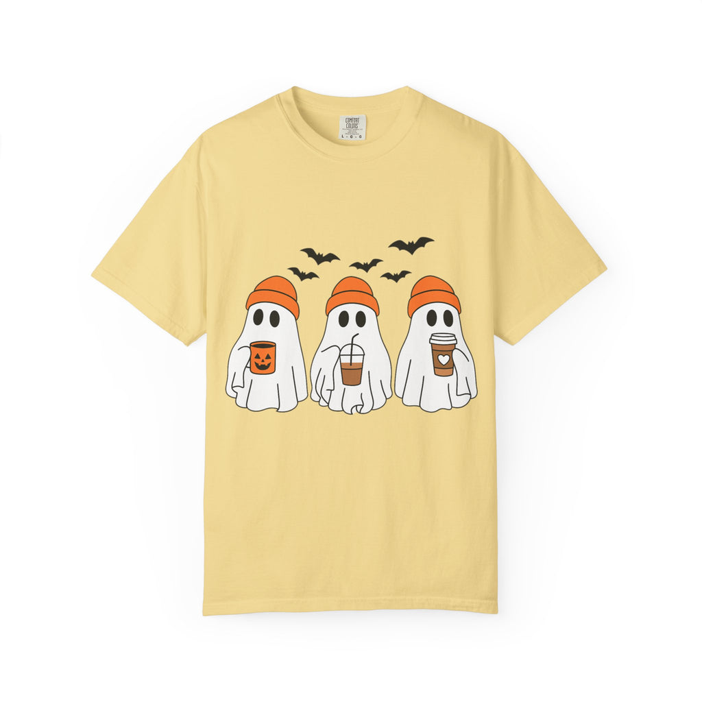 Ghostly Vibes Tee – Cute Unisex Halloween Graphic T-Shirt