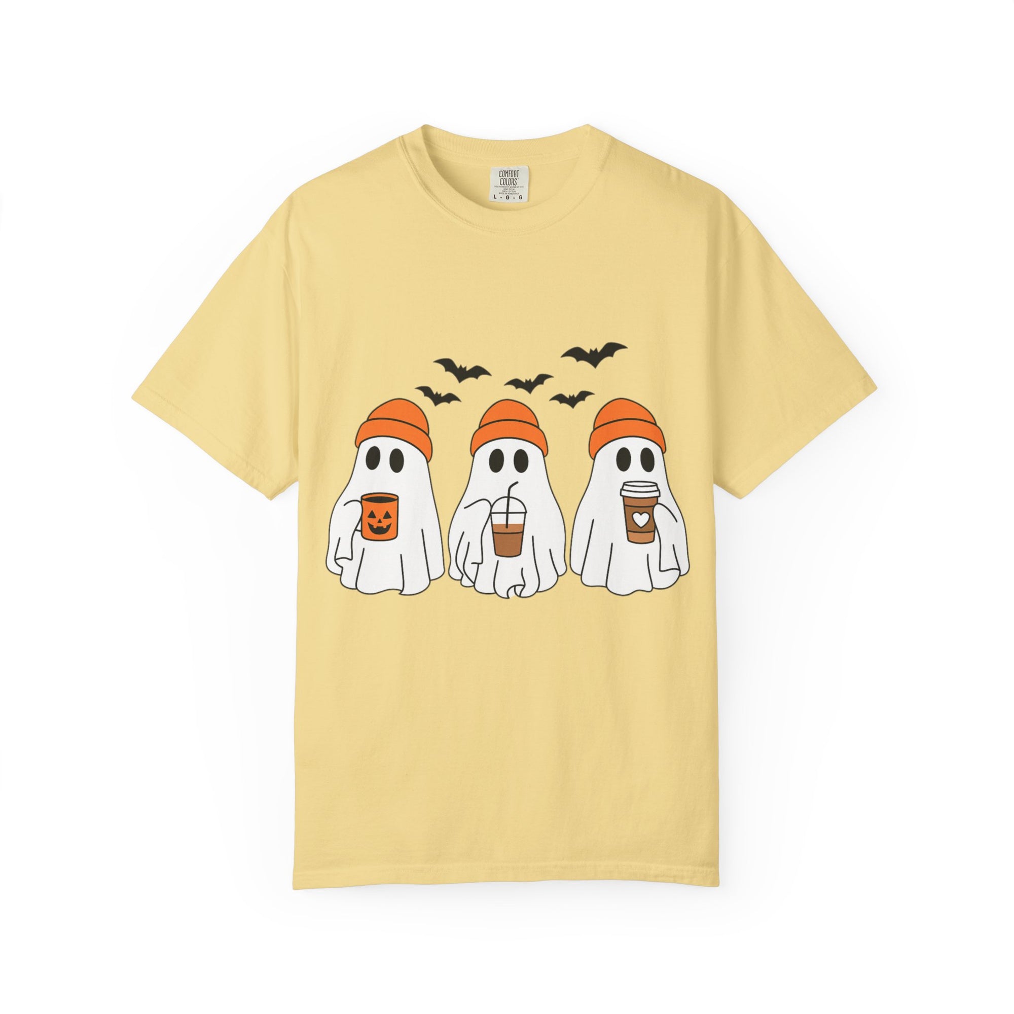 Ghostly Vibes Tee – Cute Unisex Halloween Graphic T-Shirt