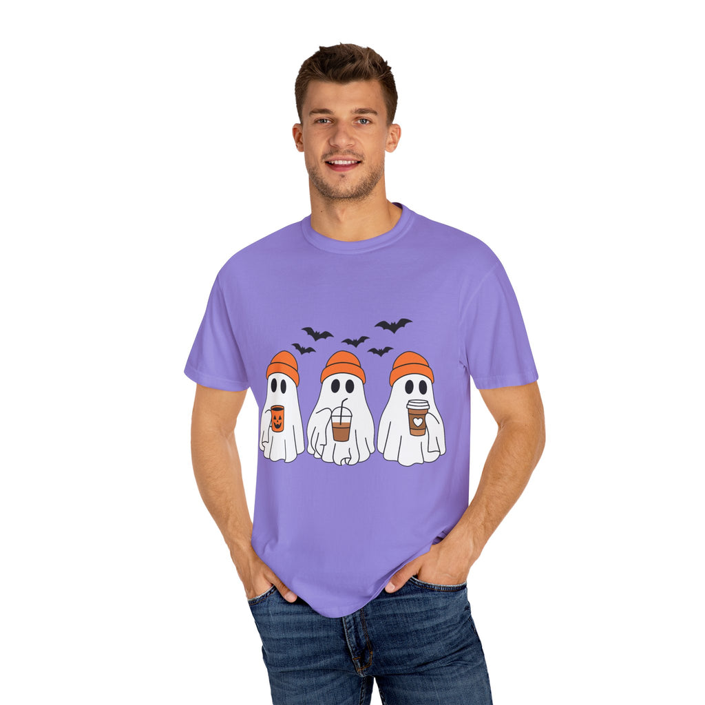 Ghostly Vibes Tee – Cute Unisex Halloween Graphic T-Shirt