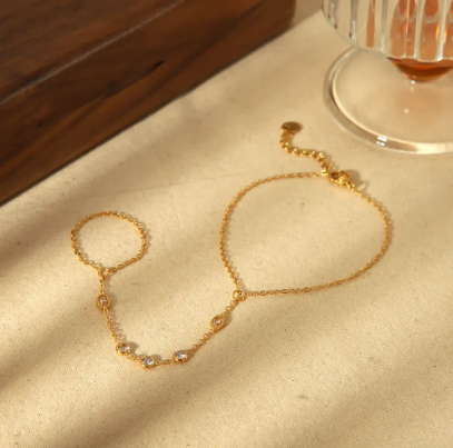 Dainty Hand Chain Bracelet
